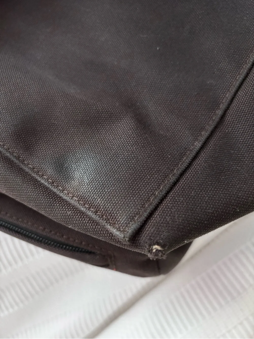 Jack Spade Brown Messenger Bag with Adjustable Strap